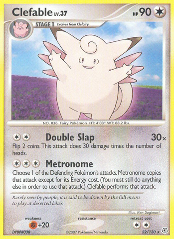 Clefable (22/130) [Diamond & Pearl: Base Set] - The Mythic Store | 24h Order Processing
