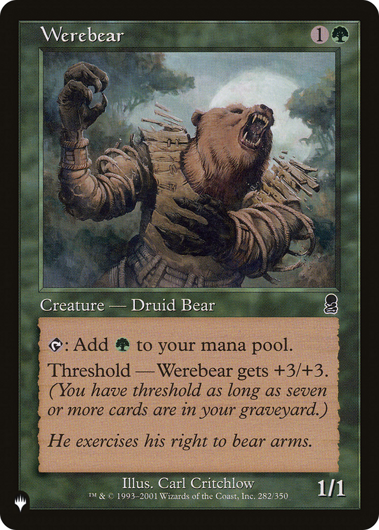 Werebear [The List Reprints] - The Mythic Store | 24h Order Processing