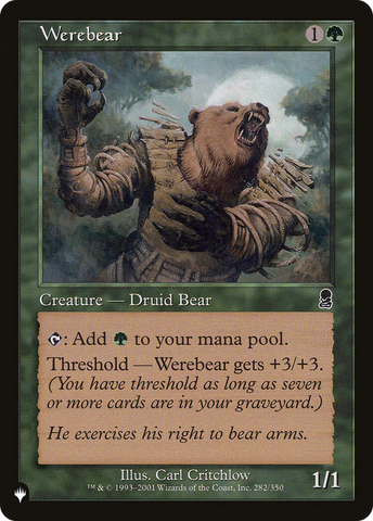 Werebear [The List] - The Mythic Store | 24h Order Processing