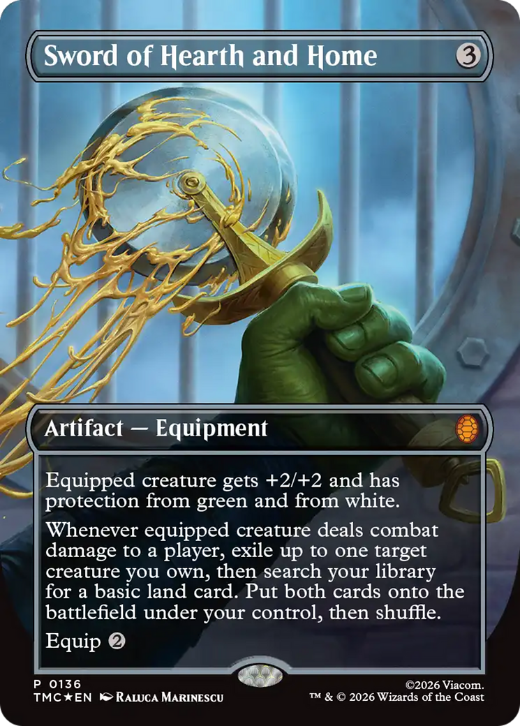 Sword of Hearth and Home (Borderless) [Teenage Mutant Ninja Turtles Promos] - The Mythic Store | 24h Order Processing