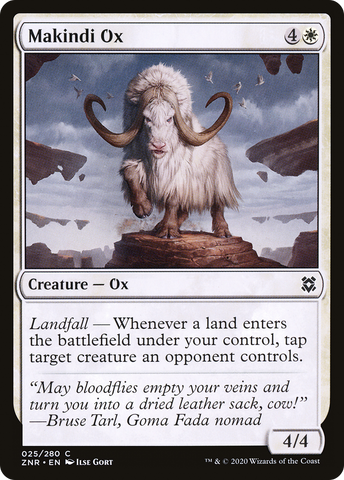 Makindi Ox [Zendikar Rising] - The Mythic Store | 24h Order Processing