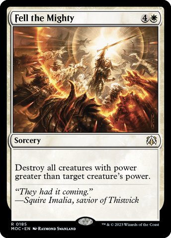 Fell the Mighty [March of the Machine Commander] - The Mythic Store | 24h Order Processing
