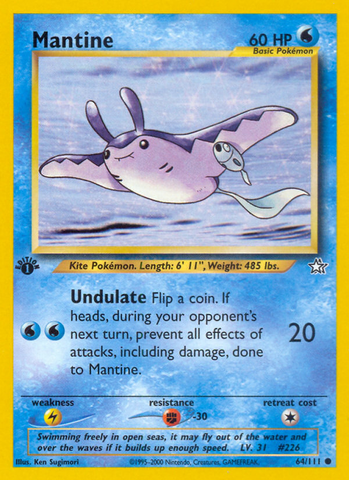Mantine (64/111) [Neo Genesis 1st Edition] - The Mythic Store | 24h Order Processing