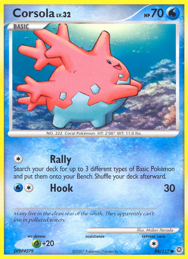 Corsola (84/132) [Diamond & Pearl: Secret Wonders] - The Mythic Store | 24h Order Processing