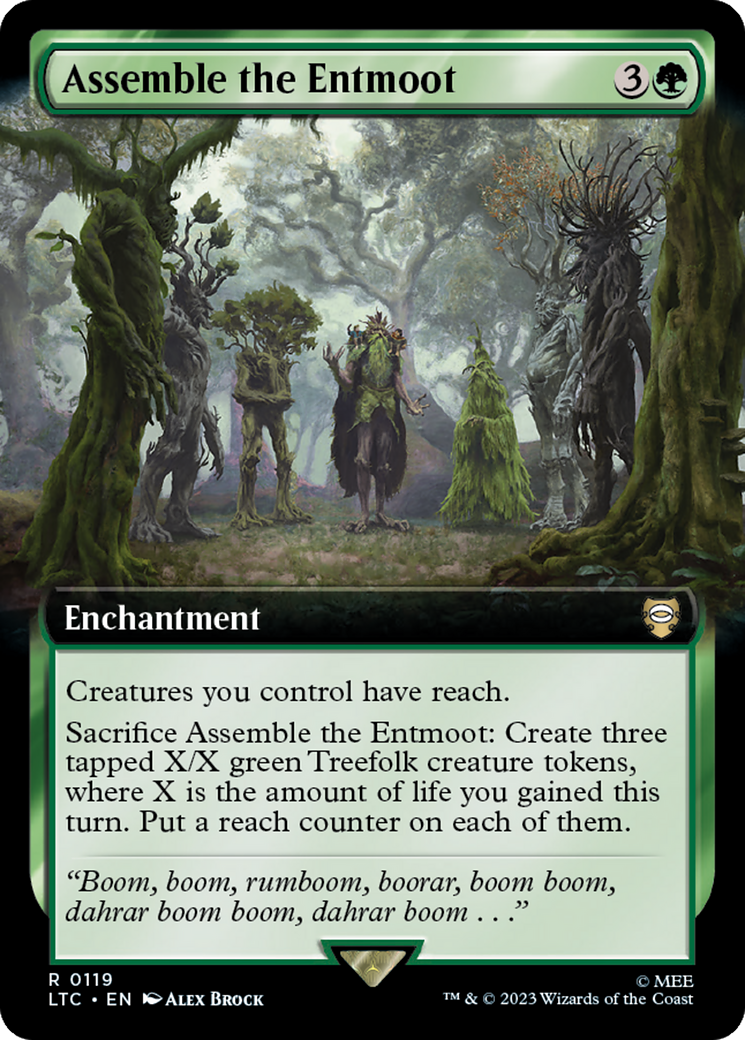 Assemble the Entmoot (Extended Art) [The Lord of the Rings: Tales of Middle-Earth Commander] - The Mythic Store | 24h Order Processing