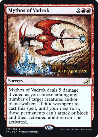 Mythos of Vadrok [Ikoria: Lair of Behemoths Prerelease Promos] - The Mythic Store | 24h Order Processing