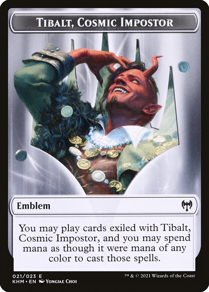 Elf Warrior // Tibalt, Cosmic Impostor Emblem Double-Sided Token [Kaldheim Tokens] - The Mythic Store | 24h Order Processing