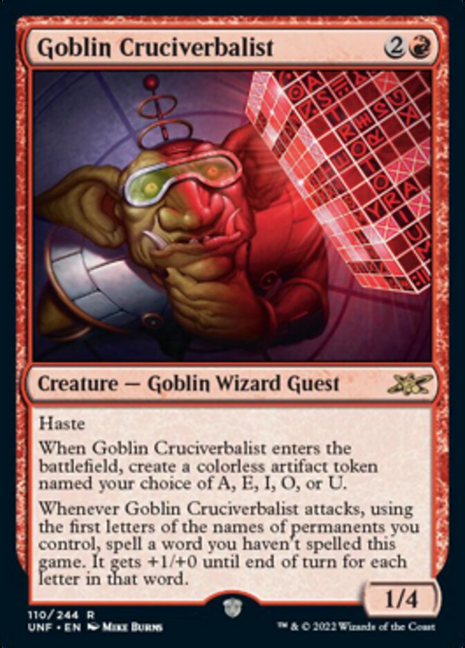 Goblin Cruciverbalist [Unfinity] - The Mythic Store | 24h Order Processing