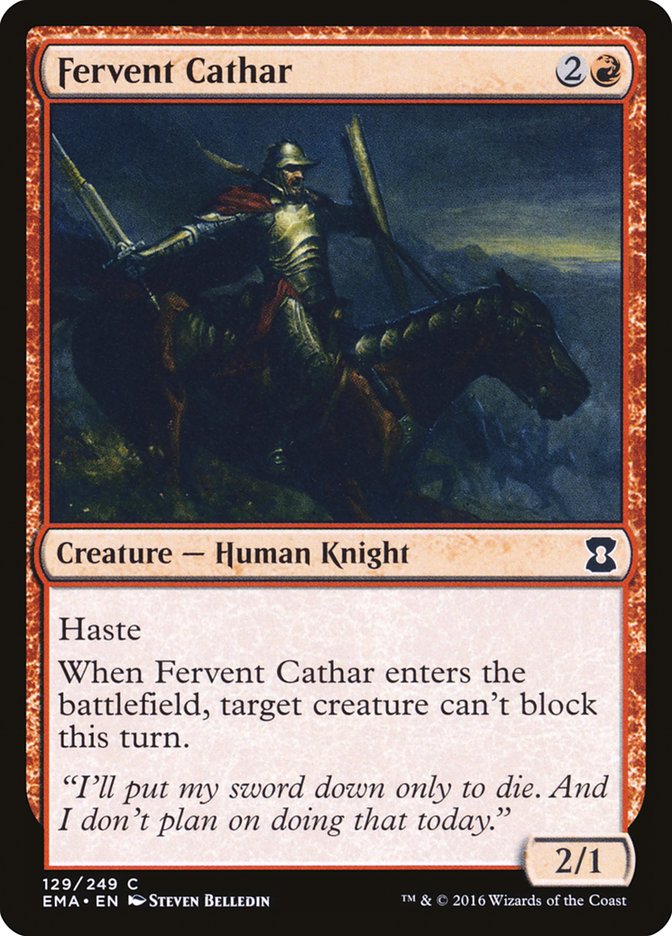 Fervent Cathar [Eternal Masters] - The Mythic Store | 24h Order Processing