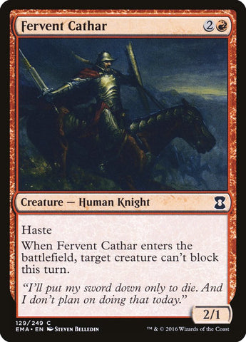 Fervent Cathar [Eternal Masters] - The Mythic Store | 24h Order Processing
