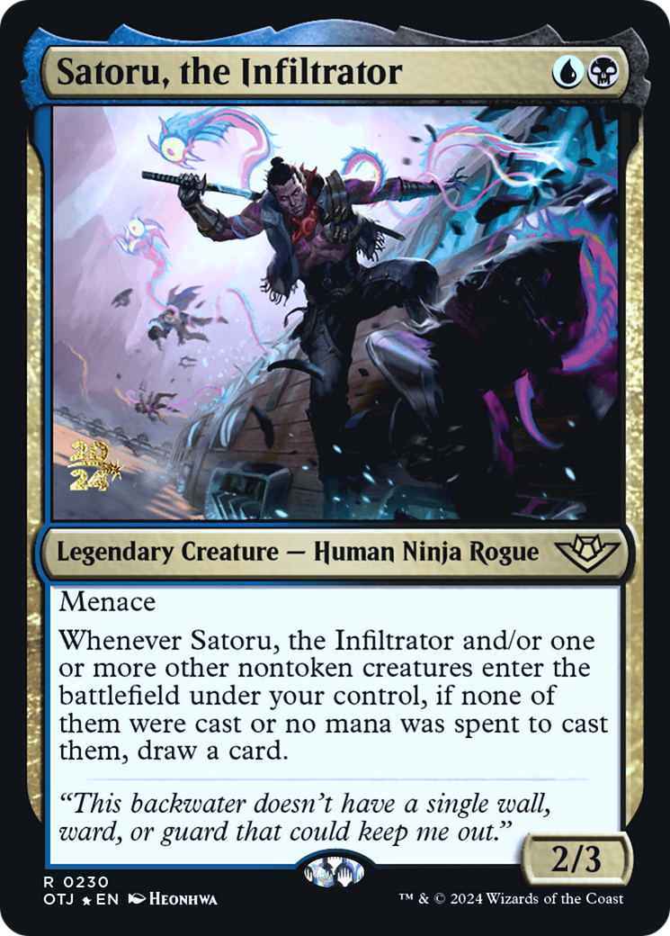 Satoru, the Infiltrator [Outlaws of Thunder Junction Prerelease Promos] - The Mythic Store | 24h Order Processing
