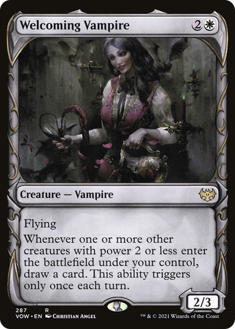 Welcoming Vampire (Showcase Fang Frame) [Innistrad: Crimson Vow] - The Mythic Store | 24h Order Processing