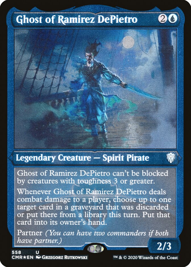 Ghost of Ramirez DePietro (Etched) [Commander Legends] - The Mythic Store | 24h Order Processing