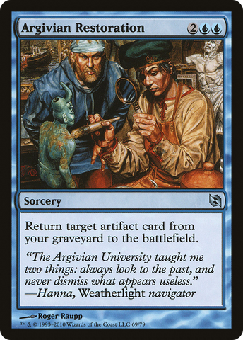 Argivian Restoration [Duel Decks: Elspeth vs. Tezzeret] - The Mythic Store | 24h Order Processing