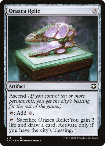 Orazca Relic [Dungeons & Dragons: Adventures in the Forgotten Realms Commander] - The Mythic Store | 24h Order Processing