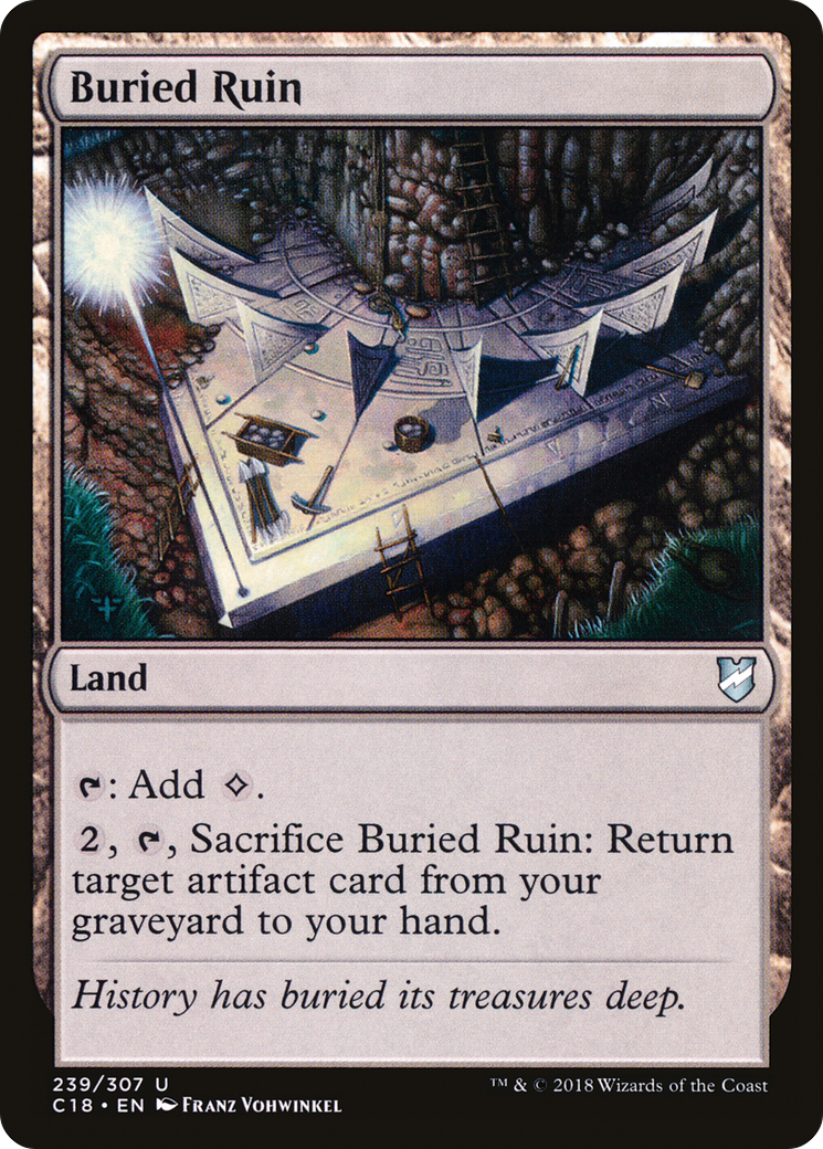 Buried Ruin [Commander 2018] - The Mythic Store | 24h Order Processing