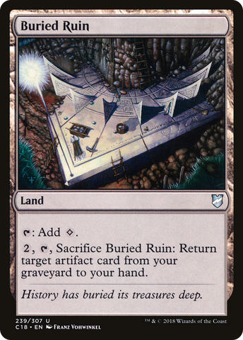 Buried Ruin [Commander 2018] - The Mythic Store | 24h Order Processing