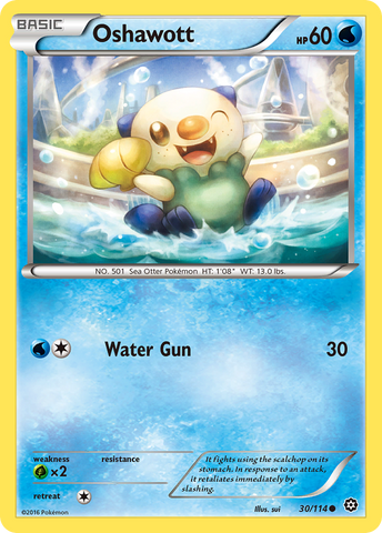 Oshawott (30/114) [XY: Steam Siege] - The Mythic Store | 24h Order Processing