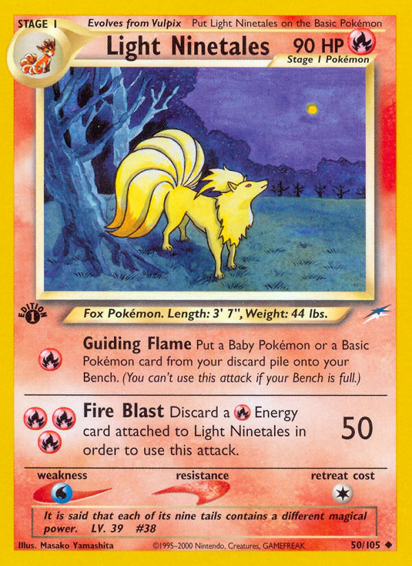 Light Ninetales (50/105) [Neo Destiny 1st Edition] - The Mythic Store | 24h Order Processing