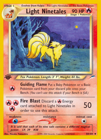 Light Ninetales (50/105) [Neo Destiny 1st Edition] - The Mythic Store | 24h Order Processing