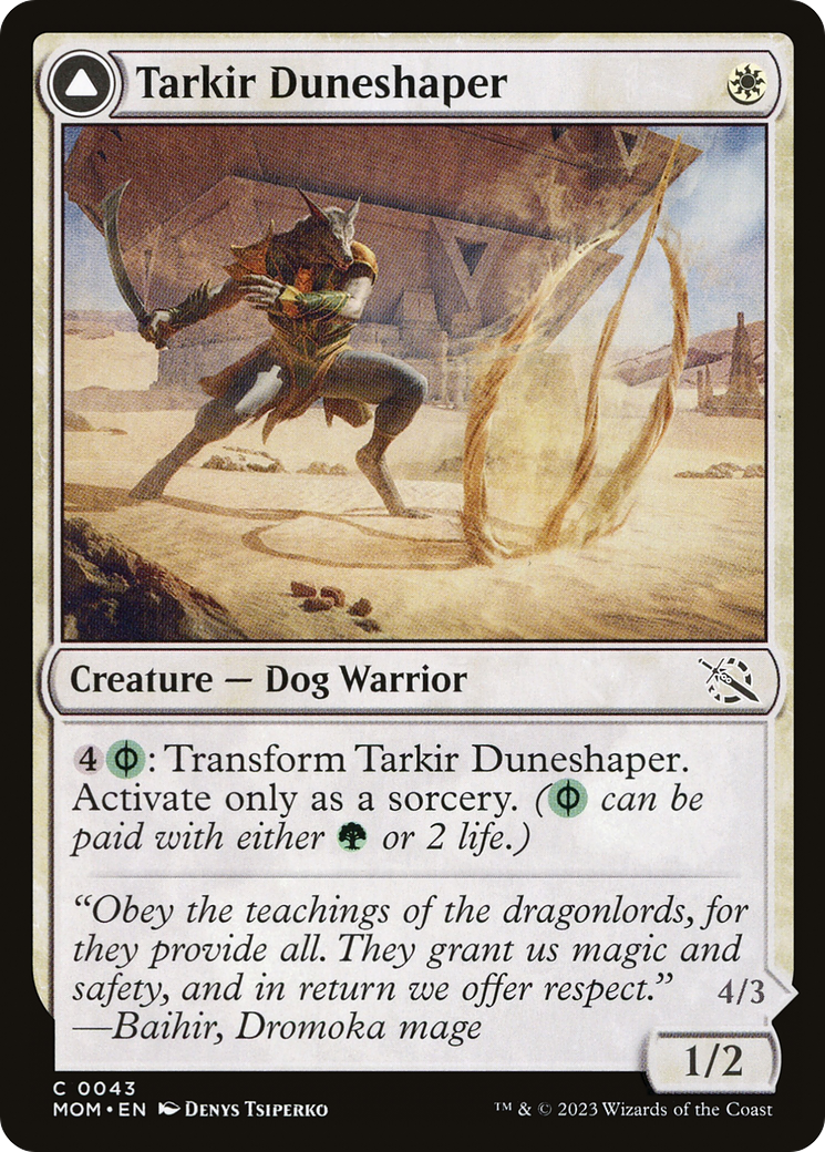 Tarkir Duneshaper // Burnished Dunestomper [March of the Machine] - The Mythic Store | 24h Order Processing