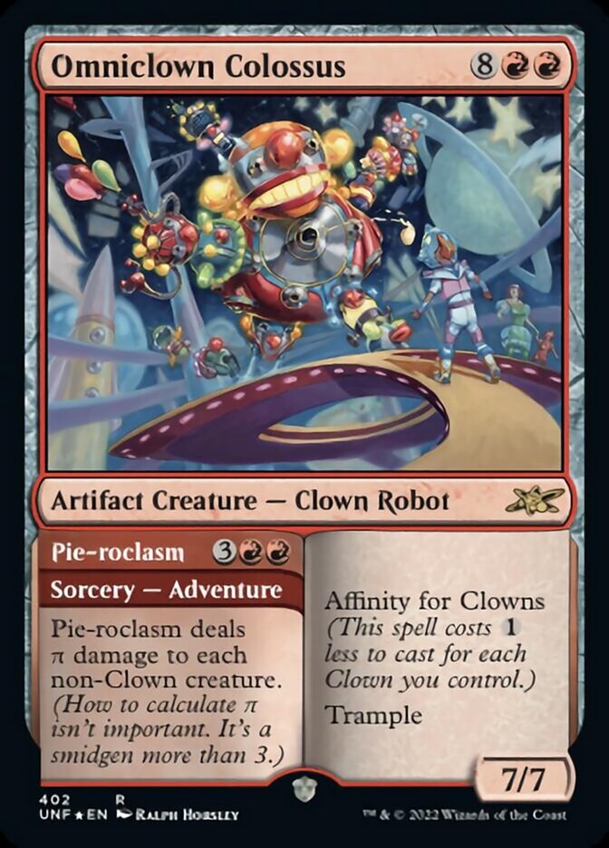 Omniclown Colossus // Pie-roclasm (Galaxy Foil) [Unfinity] - The Mythic Store | 24h Order Processing