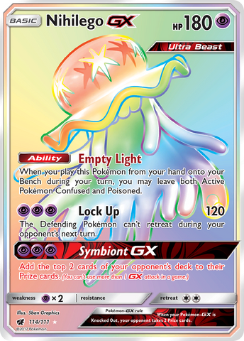 Nihilego GX (114/111) [Sun & Moon: Crimson Invasion] - The Mythic Store | 24h Order Processing