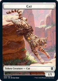 Cat // Construct Double-Sided Token [Zendikar Rising Tokens] - The Mythic Store | 24h Order Processing