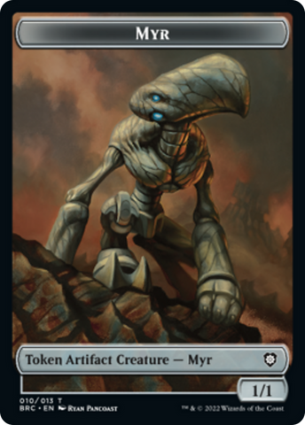 Myr // Thopter (010) Double-Sided Token [The Brothers' War Commander Tokens] - The Mythic Store | 24h Order Processing