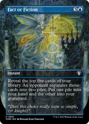 Fact or Fiction (Borderless Alternate Art) [Commander Masters] - The Mythic Store | 24h Order Processing