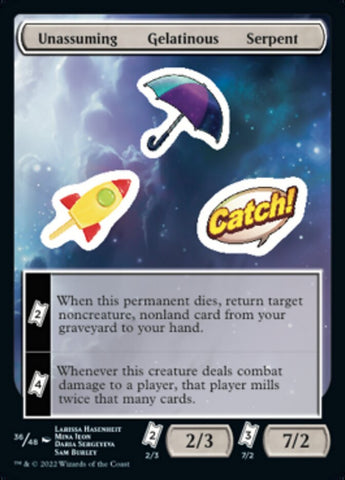 Unassuming Gelatinous Serpent [Unfinity Stickers] - The Mythic Store | 24h Order Processing