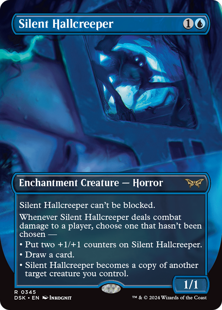 Silent Hallcreeper (Borderless) [Duskmourn: House of Horror] - The Mythic Store | 24h Order Processing