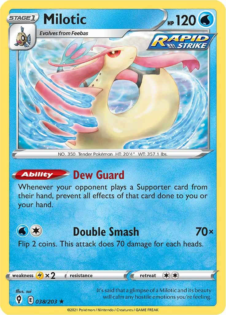 Milotic (038/203) [Sword & Shield: Evolving Skies] - The Mythic Store | 24h Order Processing