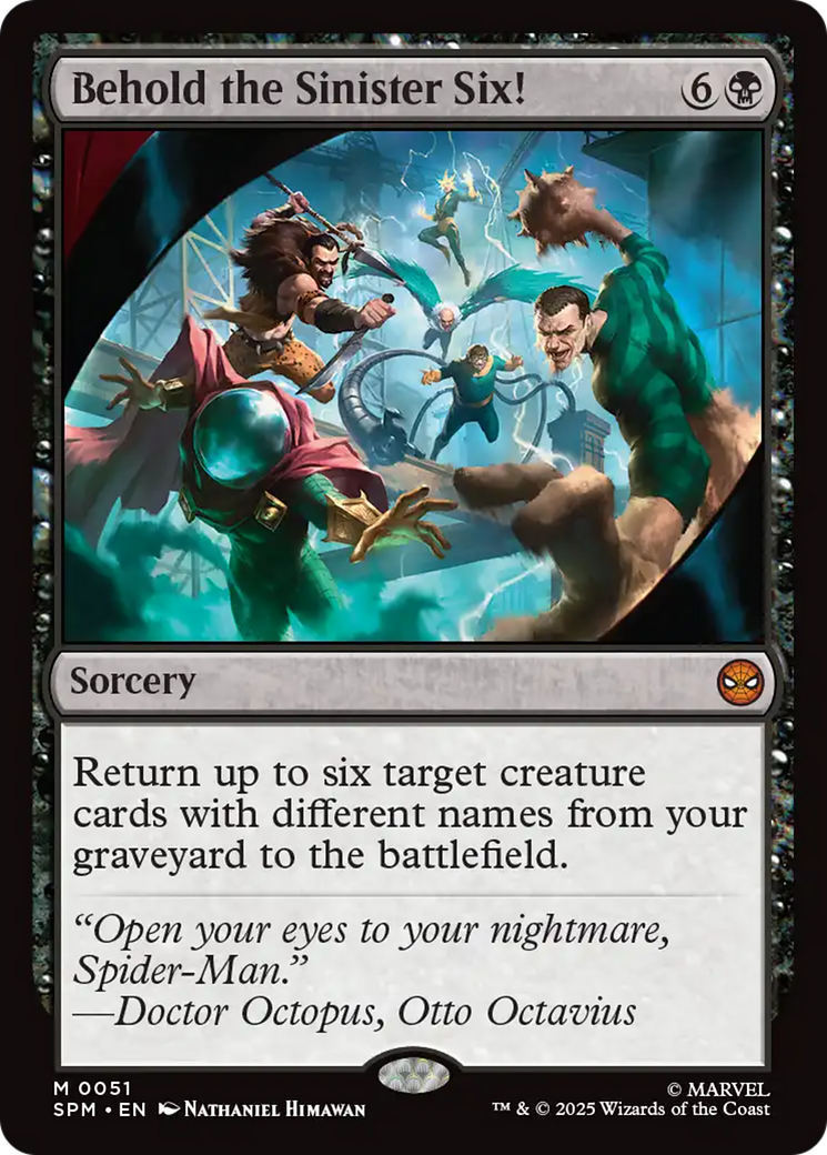 Behold the Sinister Six! [Marvel's Spider-Man] - The Mythic Store | 24h Order Processing