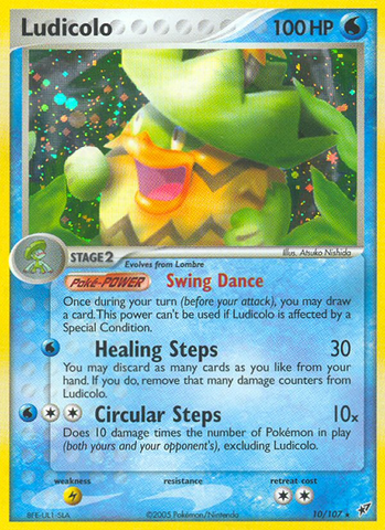 Ludicolo (10/107) [EX: Deoxys] - The Mythic Store | 24h Order Processing