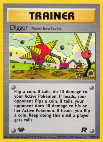 Digger (75/82) [Team Rocket 1st Edition] - The Mythic Store | 24h Order Processing
