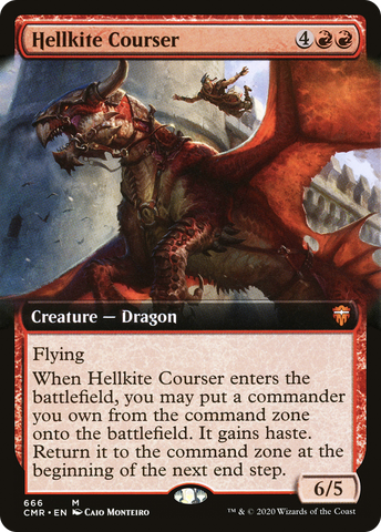Hellkite Courser (Extended Art) [Commander Legends] - The Mythic Store | 24h Order Processing