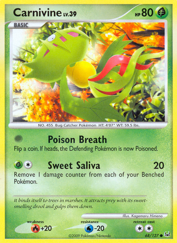 Carnivine (68/127) [Platinum: Base Set] - The Mythic Store | 24h Order Processing