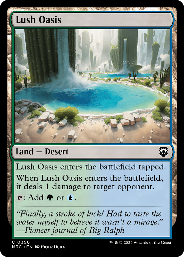 Lush Oasis (Ripple Foil) [Modern Horizons 3 Commander] - The Mythic Store | 24h Order Processing