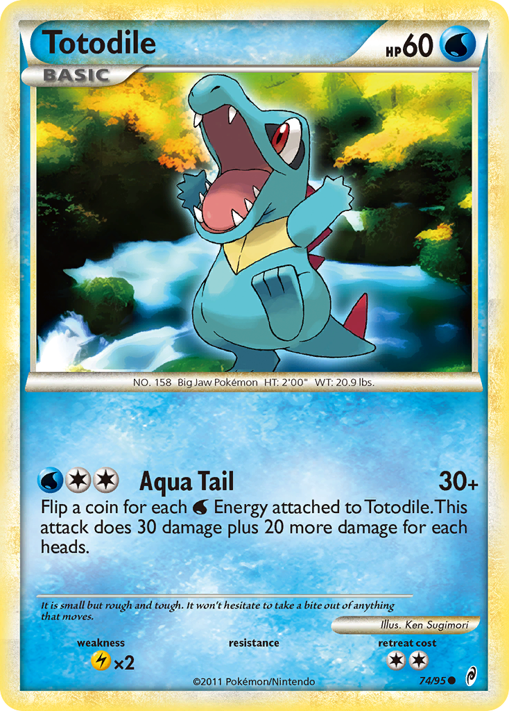 Totodile (74/95) [HeartGold & SoulSilver: Call of Legends] - The Mythic Store | 24h Order Processing