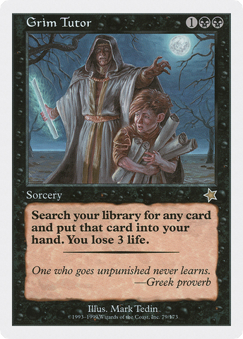 Grim Tutor [Starter 1999] - The Mythic Store | 24h Order Processing