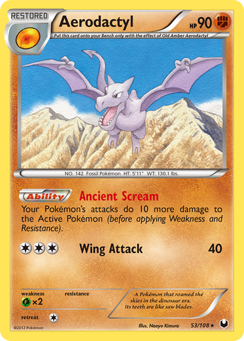 Aerodactyl (53/108) [Black & White: Dark Explorers] - The Mythic Store | 24h Order Processing