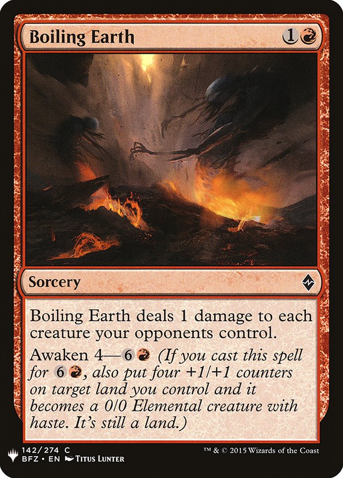 Boiling Earth [Mystery Booster] - The Mythic Store | 24h Order Processing