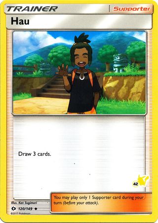 Hau (120/149) (Pikachu Stamp #42) [Battle Academy 2020] - The Mythic Store | 24h Order Processing