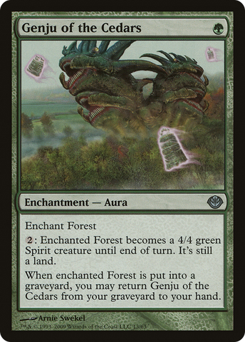 Genju of the Cedars [Duel Decks: Garruk vs. Liliana] - The Mythic Store | 24h Order Processing