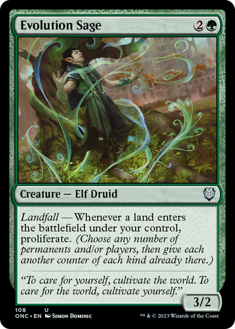 Evolution Sage [Phyrexia: All Will Be One Commander] - The Mythic Store | 24h Order Processing