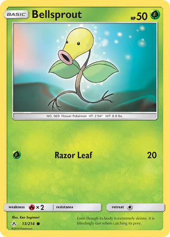 Bellsprout (13/214) [Sun & Moon: Unbroken Bonds] - The Mythic Store | 24h Order Processing