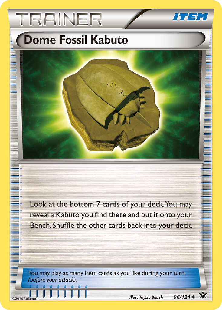 Dome Fossil Kabuto (96/124) [XY: Fates Collide] - The Mythic Store | 24h Order Processing