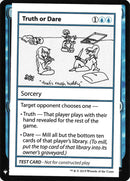 Truth or Dare [Mystery Booster Playtest Cards] - The Mythic Store | 24h Order Processing