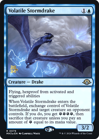 Volatile Stormdrake [Modern Horizons 3 Prerelease Promos] - The Mythic Store | 24h Order Processing